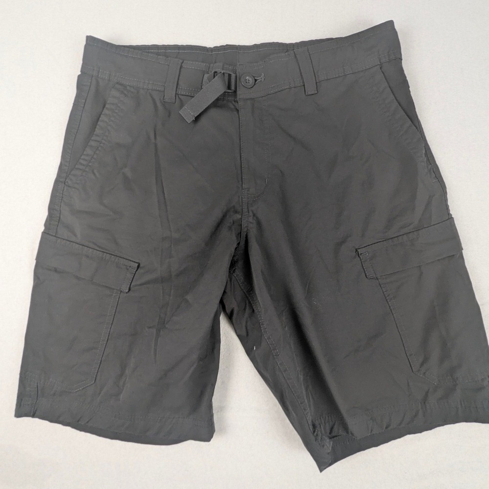 Zeroxposur Travel Series Mens 34 Cargo Shorts Slate Gray Stretch T87070 Belted